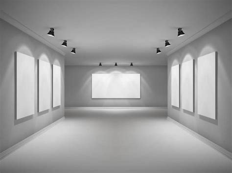 Gallery Interior Realistic Eps Vector Uidownload