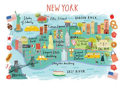 A4 Giclee Print Of New York Etsy New York City Vacation New York