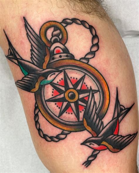 Top 114 Traditional Compass Tattoo Flash