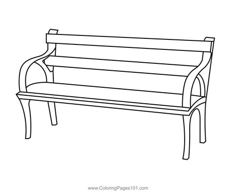 Bench Coloring Page Ultra Coloring Pages My Xxx Hot Girl