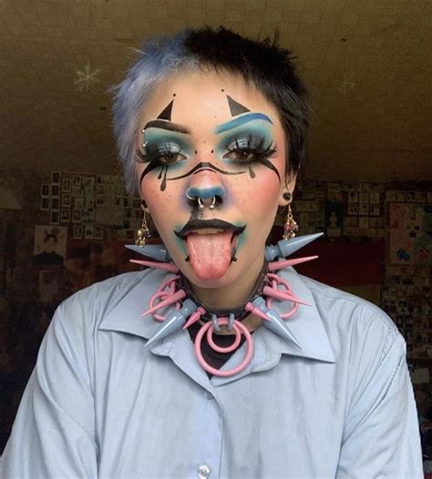 Littlegothslutthing On Ig Punk Makeup Cute Makeup Clown Makeup