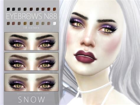 The Sims Resource Eyebrow Pack N12 By Pralinesims Sims 4 Downloads