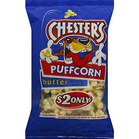 Chesters Butter Flavored Puffcorn 35 Oz Bag Cheese And Puffed Snacks