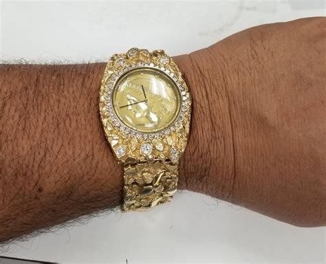 The gold price is usually calculated on a fraction basis and for 22 karat gold it is 22/24. 14 Karat Gold Men's "Nugget" Bracelet and Diamond "Louvrex ...