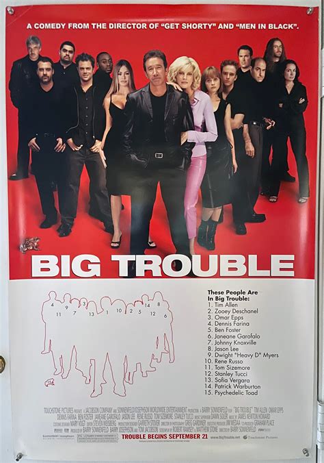 Big Trouble 2002 Original Double Sided Movie Poster Tim Etsy