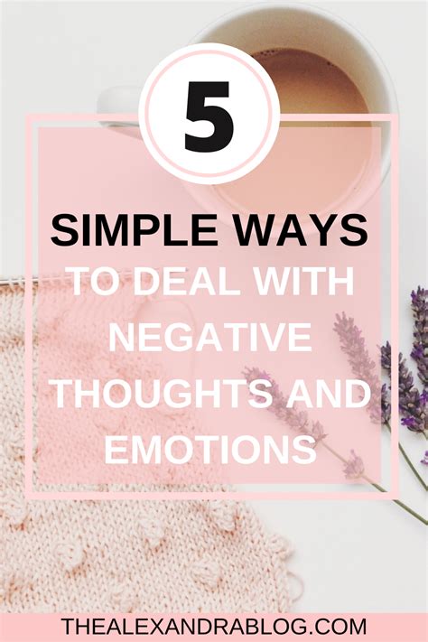 how to get rid of negative thoughts the alexandra blog
