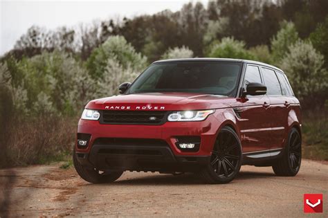 A Touch Of Style For Red Land Rover Ranger Rover With Custom Parts