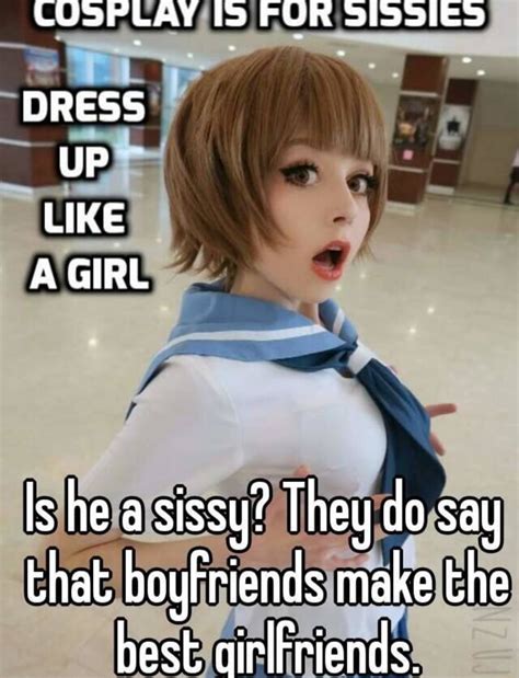 i love a cosplay sissy r sissycaptions