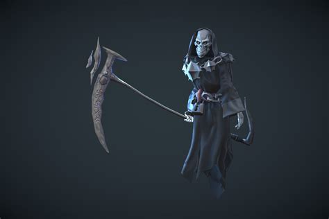 Ghost With Scythe 3d Creatures Unity Asset Store