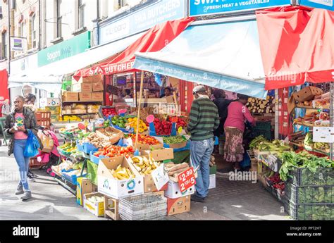 Fruit And Vegetable Shop Catford Broadway Borough Of Lewisham Gr Hi Res