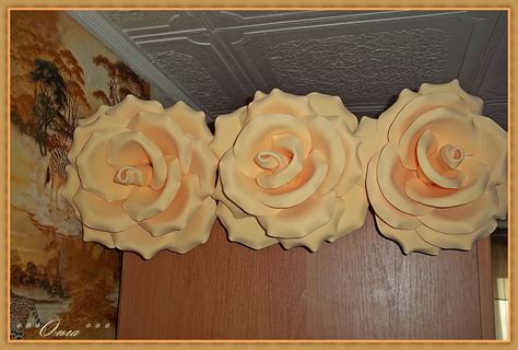 Интерьерная розы из фоамирана для декора в Екатеринбурге Барахолка