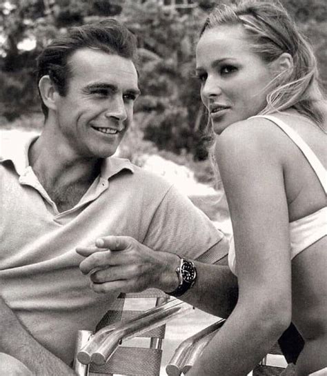 Sean Connery And Ursula Andress On The Set Of Dr No 1962 The First