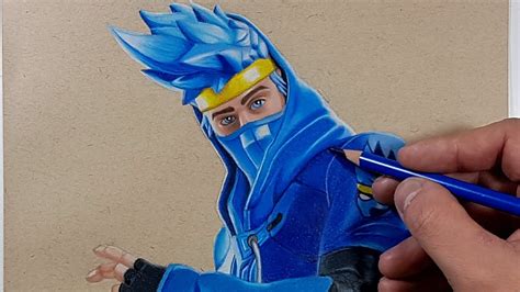 Drawing Fortnite Ninjas Skin Ninja Fortnite Youtube