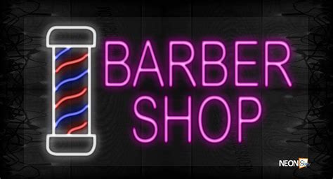 Business And Industrial Details About Custom Barber Shop Led Neon Sign Barber Pole Styling Logo