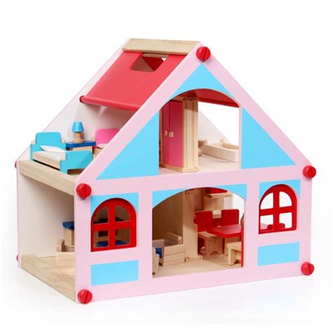 Buy Villa Big Size Wooden Large Doll House Toys With
