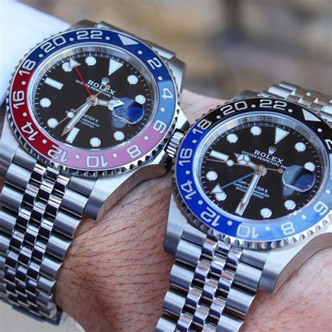 Rolex gmt master ii pepsi vs. New Rolex Batman vs Pepsi Comparison | Rolex batman, Rolex ...