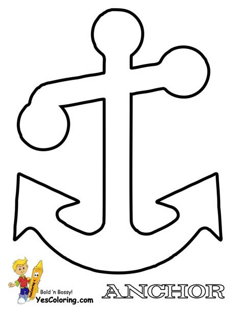 Navy Anchor Coloring Pages