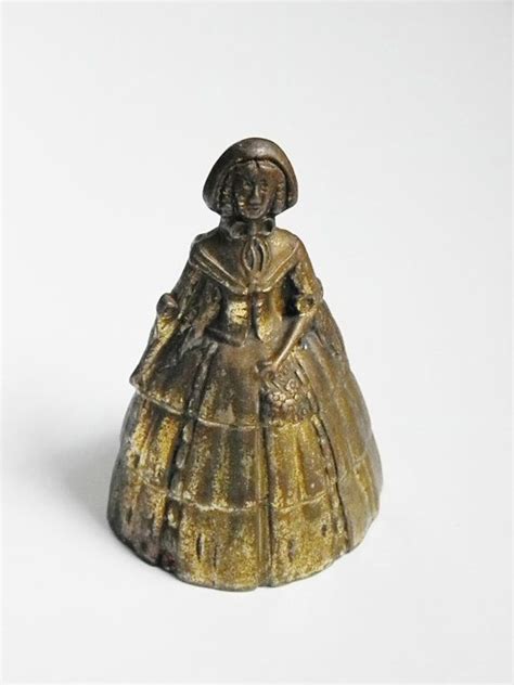 Art And Collectibles Figurines And Knick Knacks Brass Collectable Brass Bell Victorian Women