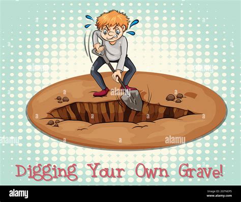 Digging your own grave Stock Vector Image & Art - Alamy