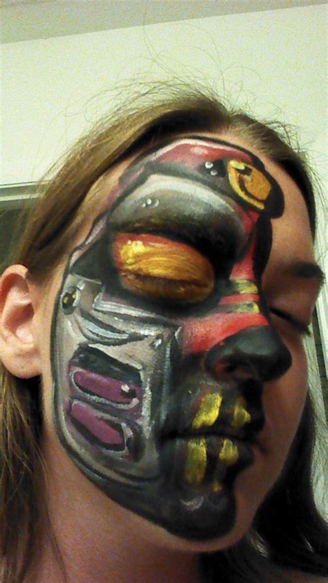 Mecha Robot Face Face Paint Face Painting Face Paint Face