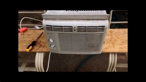 Also, clean the air conditioner front grille if it has mold on it. Cleaning Out A Window Air Conditioner - YouTube