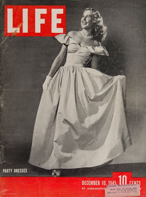 Life Magazine Cover Party Dresses Jean Welch December 10 1945