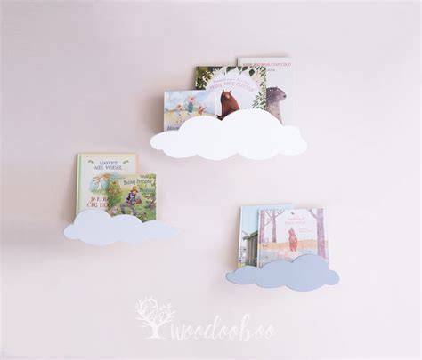 Set Of 3 Cloud Book Shelves Cloud Shelf Cloud Shelves Nursery