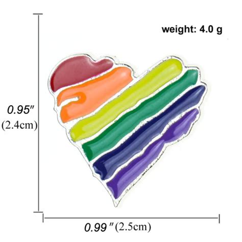 Rainbow Heart Lapel Pin Mist Lgbtq Foundation