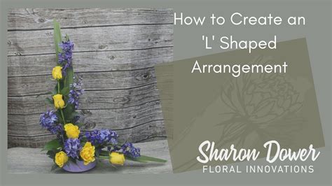 How To Make An L Shaped Flower Arrangement Youtube