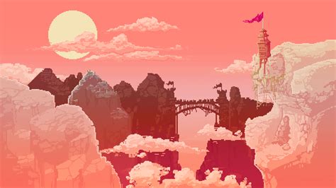 Castle In The Desert Pixel Background Pixel Art Background Art Background Pixel Art Design