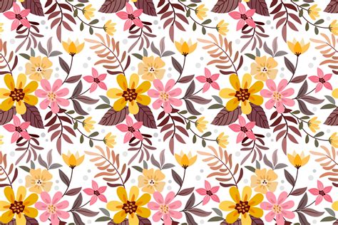 Beautiful Flower Seamless Pattern Design Graphic By Ranger262