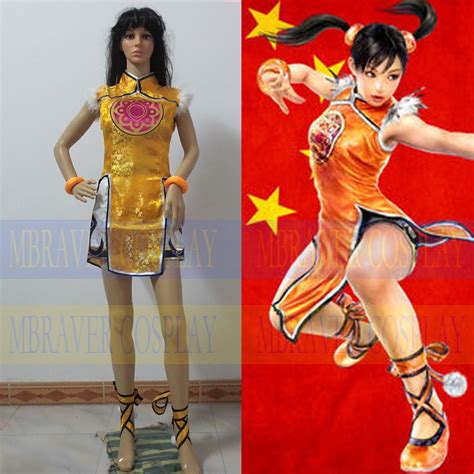 Tekken 6 Ling Xiaoyu Dressshortslegging Women Girls Halloween Cosplay
