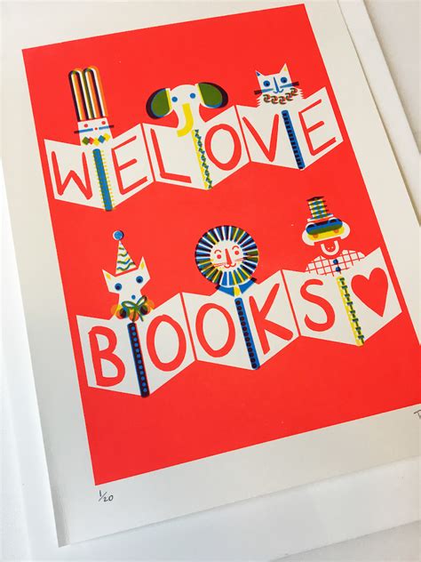 We Love Books Thereza Rowe Illustration