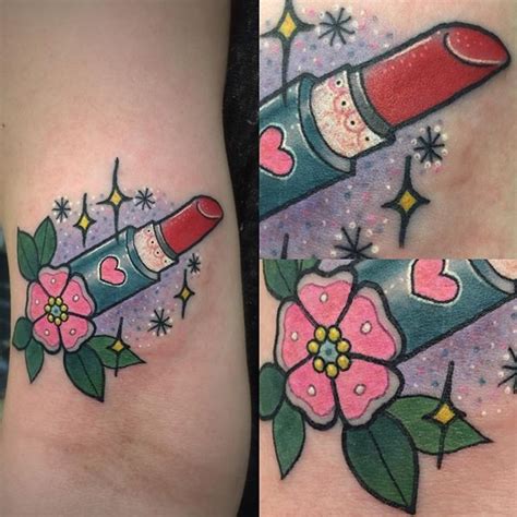 Today I Had The Pleasure Of Tattooing This Sweet Lipstick Jammer For
