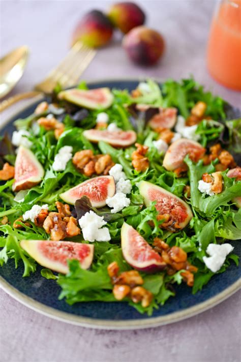 Fig And Goat Cheese Salad Simply Lebanese