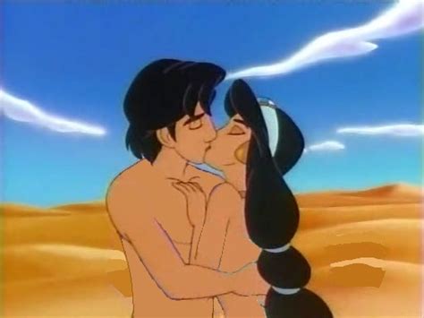 Rule 34 Aladdin Aladdin Character Black Hair Canon Couple Closed