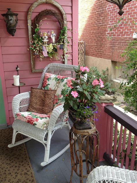 Front Porch Shabby Chic Porch Porch Decorating Porch And Balcony