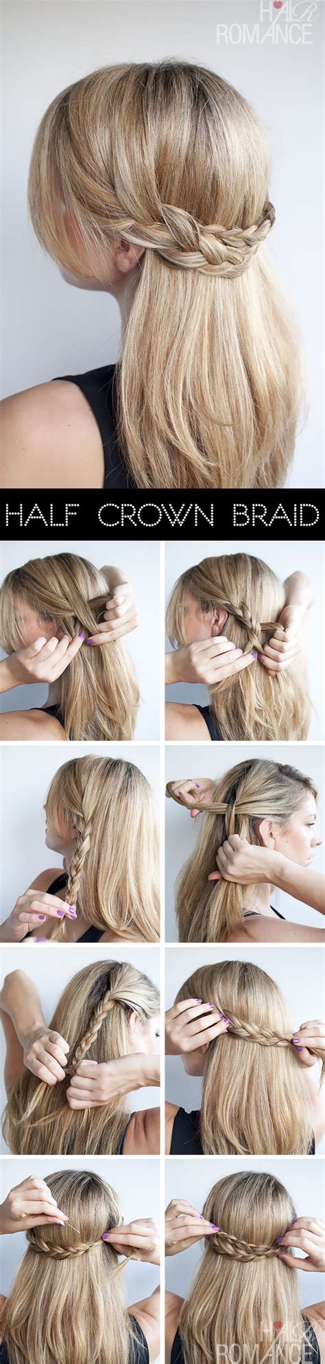 how to make crown braid hairstyle easy braid haristyles