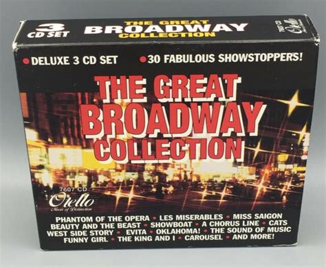 The Great Broadway Collection 3 Cd Music Box Set Ebay