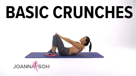 How To Do Basic Crunches Joanna Soh Youtube