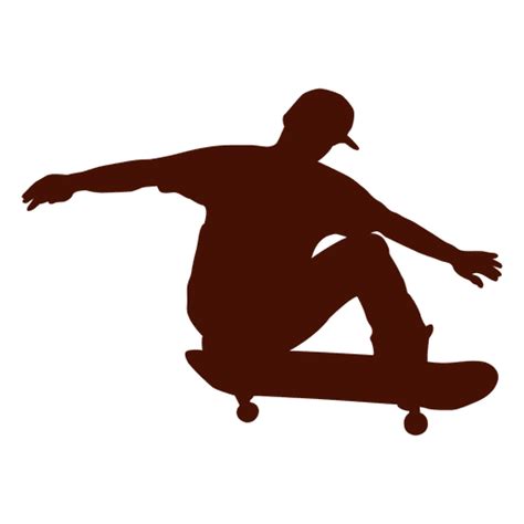 skateboarding jump trick transparent png svg vector file