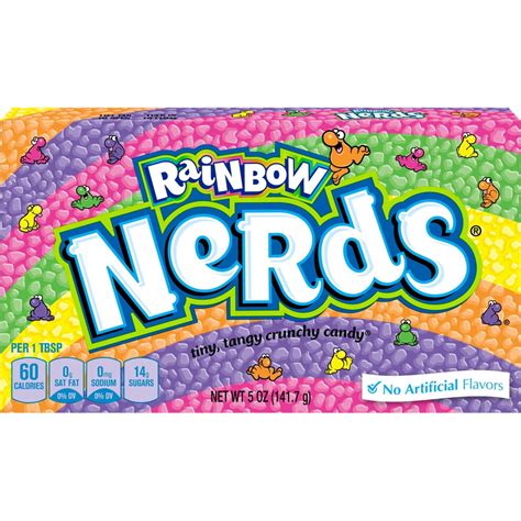 Wonka Rainbow Nerds On The Go Concession Candy Box 5 Oz