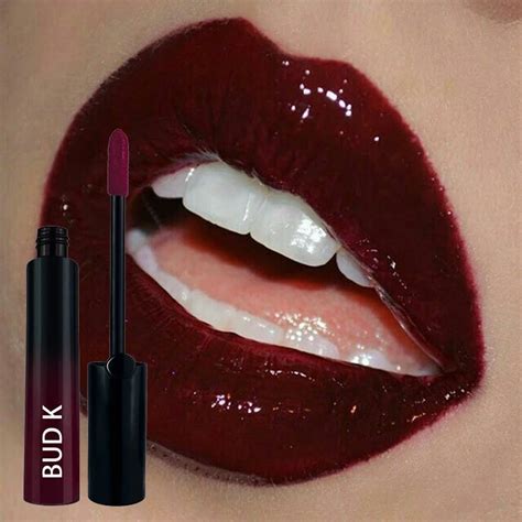 2018 New Bud K Lipstick Matte Liquid Brand Makeup Kit Waterproof Long Lasting Sexy Dark Red Lip