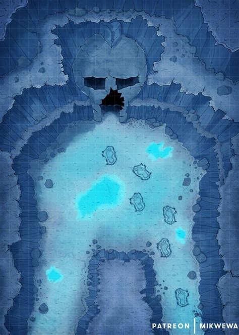 Frost Giant Cave 25x35 3500x4900 Battlemaps Dnd World Map