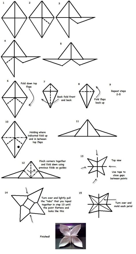 Easy Origami Flower Tutorial Zediki