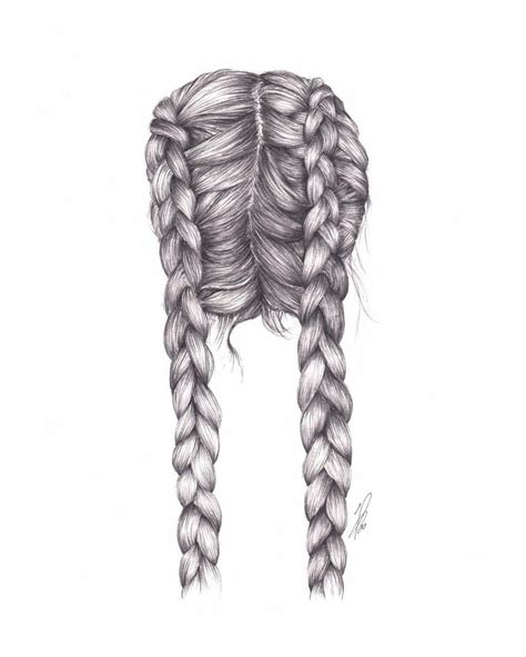 Instagram Photo By Rosiespooner • 83 Likes Braids Drawing Hair