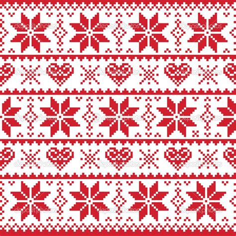 Welcome to free cross stitch & needlework patterns at allcrafts where you can find hundreds of free patterns and projects. CHRISTMAS PATTERN PRINT, RED SNOWFLAKES AND HEARTS ...