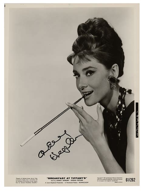 Signed Audrey Hepburn Poster Au