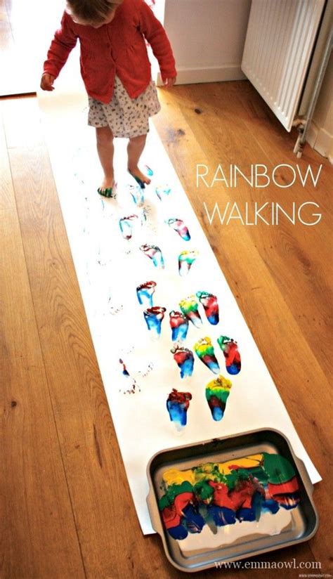 Rainbow Walking! | Montessori material selber machen kindergarten ...