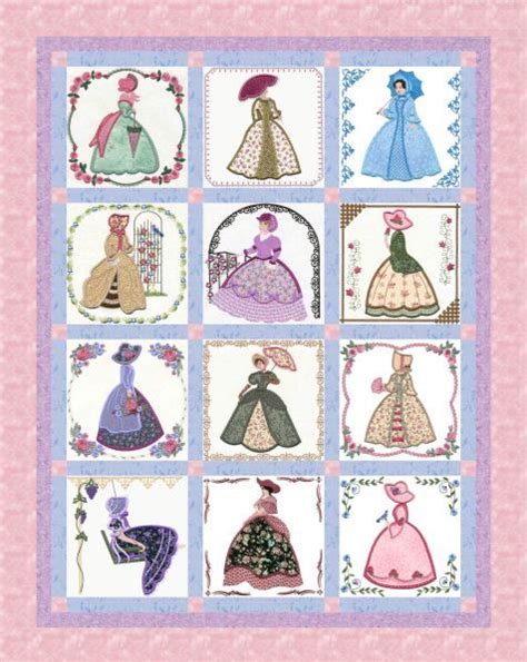 Applique Victorian Ladies8x8 Victorian Quilts Quilting Projects